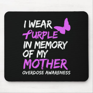 Alfombrilla De Ratón Uso Morado En Memoria De Mi Madre Sobredosis En Gu