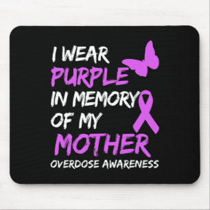 Alfombrilla De Ratón Uso Morado En Memoria De Mi Madre Sobredosis En Gu