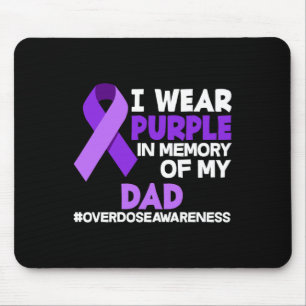 Alfombrilla De Ratón Uso Morado En Memoria De Mi Padre Con Awarene Por