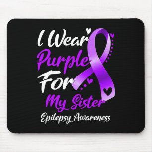 Alfombrilla De Ratón Uso Morado Para Mi Hermana Epilepsia Awareness Gif