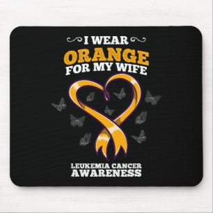 Alfombrilla De Ratón Uso Naranja Esposa Leucemia Cáncer Conciencia Sang