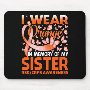 Alfombrilla De Ratón Uso Naranja Para Mi Hermana Rsd Crps Conciencia