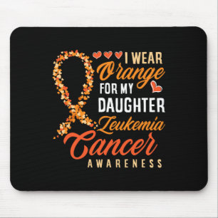 Alfombrilla De Ratón Uso Naranja Para Mi Hija Leucemia Cáncer De Guerra