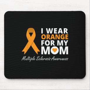 Alfombrilla De Ratón Uso Naranja Para Mi Mamá Sra. Awareness Ribbon War