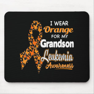 Alfombrilla De Ratón Uso Naranja para mi nieto Leukemia Sensibilización