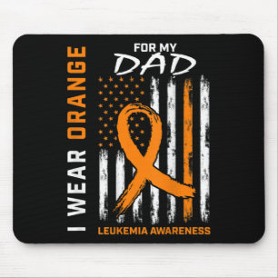 Alfombrilla De Ratón Uso Naranja Para Mi Papá Leucemia Sensibilización