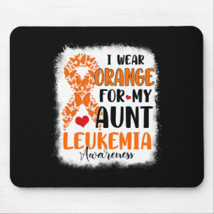 Alfombrilla De Ratón Uso Naranja Para Mi Tía Leucemia Mes De Conciencia