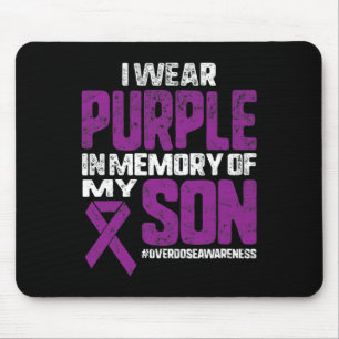 Alfombrilla De Ratón Uso Purplein En Memoria Sobredosis Cinta De Concie