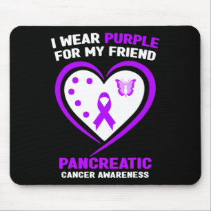 Alfombrilla De Ratón Uso Púrpura Para Mi Amigo El Cáncer Pancreático