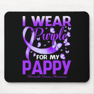 Alfombrilla De Ratón Uso Púrpura Para Mi Cáncer Pappino Pancreático Con