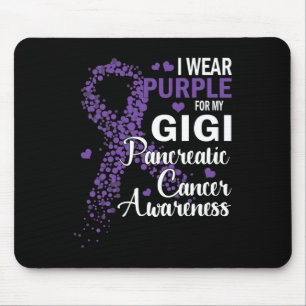 Alfombrilla De Ratón Uso Púrpura Para Mi Gigi Pancreatic Cancer Awaren