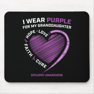 Alfombrilla De Ratón Uso Púrpura Para Mi Nieta Epilepsy Awaren