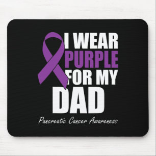 Alfombrilla De Ratón Uso Púrpura Para Mi Papá Awarene De Cáncer Pancreá