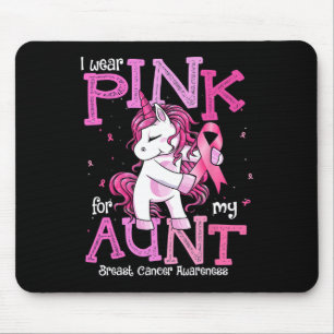 Alfombrilla De Ratón Uso Rosa Para Mi Tía Camisas Con El Cáncer De Mama