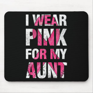 Alfombrilla De Ratón Uso Rosa Para Mi Tía Sobreviviente De Cáncer De Ma
