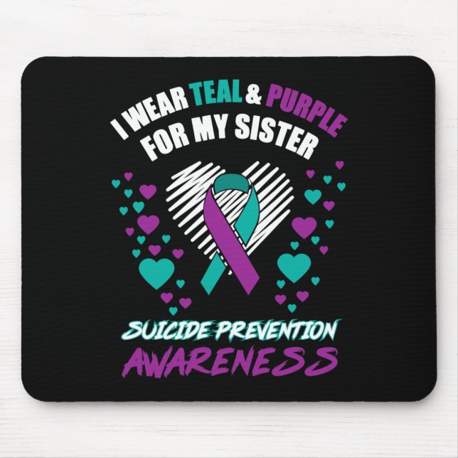 Alfombrilla De Ratón Uso TealandPurple Para Prevenir El Suicidio De Mi  (Frente)