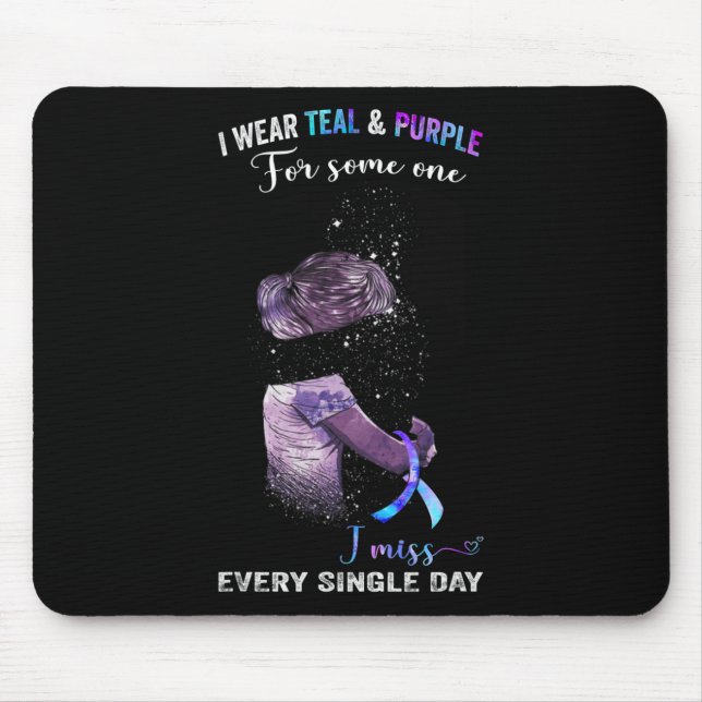 Alfombrilla De Ratón Uso Verde azulado Y Morado Para La Prevención Del  (Frente)