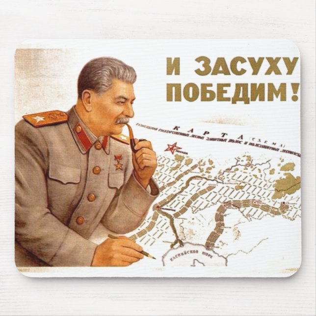 Alfombrilla De Ratón USSR CCCP Guerra Fría Posters de propaganda de la  (Frente)