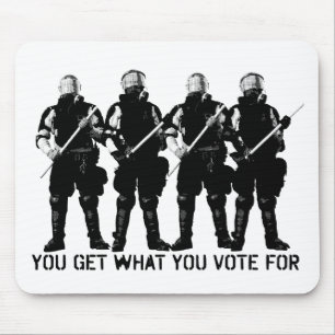 Alfombrilla De Ratón Usted consigue lo que usted vota por Mousepad