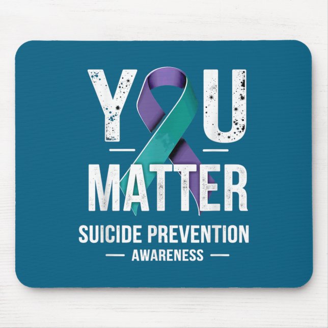 Alfombrilla De Ratón Usted Prevención del Suicidio Conciencia (Frente)