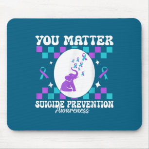 Alfombrilla De Ratón Usted Prevención del Suicidio Conciencia Mujeres 