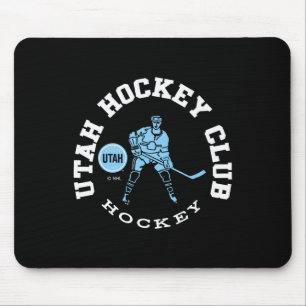 Alfombrilla De Ratón Utah Hockey Club Edge Negro Licencia Oficial
