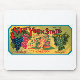 Alfombrilla De Ratón Uvas del estado de Nueva York