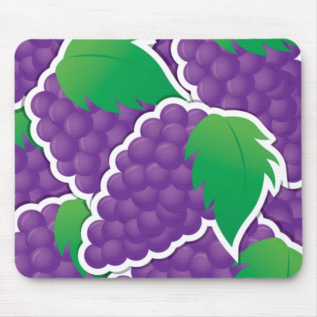 Alfombrilla De Ratón Uvas moradas funestas (Frente)