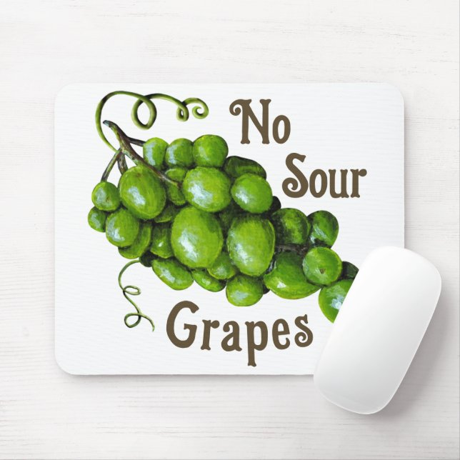 Alfombrilla De Ratón Uvas Mousepad (Con ratón)