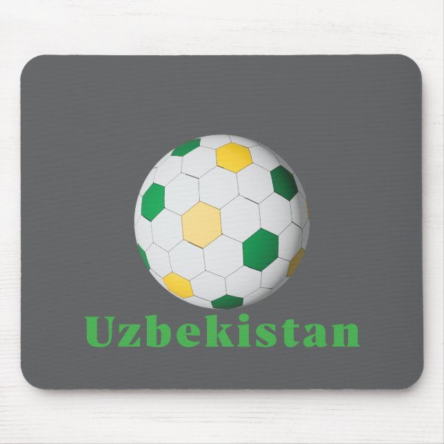 Alfombrilla De Ratón Uzbekistan Soccer (Frente)