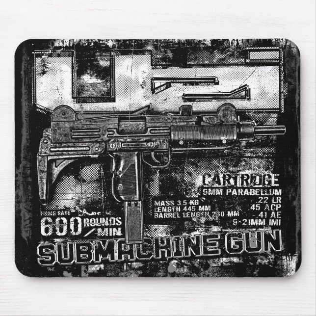 Alfombrilla De Ratón Uzi (Frente)