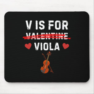 Alfombrilla De Ratón V Es Para Viola Música Divertida De Violinista En 