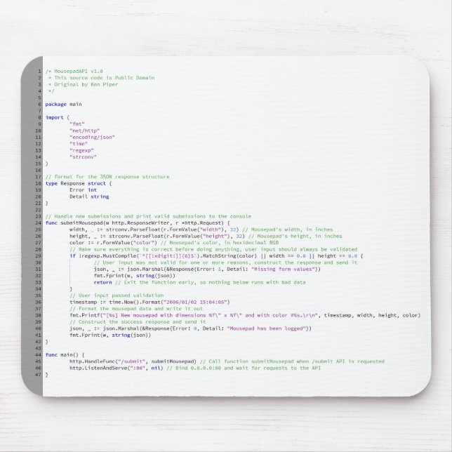 Alfombrilla De Ratón Va el código Mousepad (Frente)