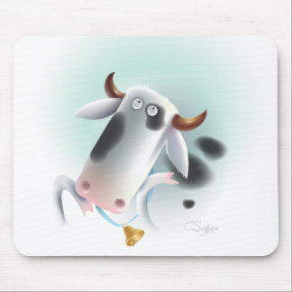 Alfombrilla De Ratón vaca con la campana