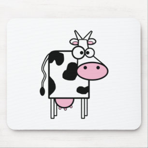 Alfombrilla De Ratón Vaca del dibujo animado