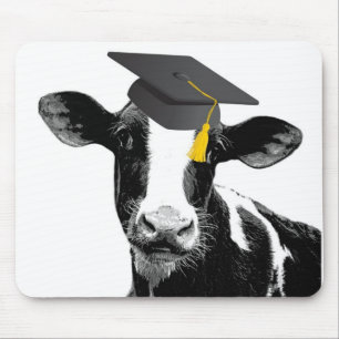 Alfombrilla De Ratón Vaca divertida de la graduación de la enhorabuena