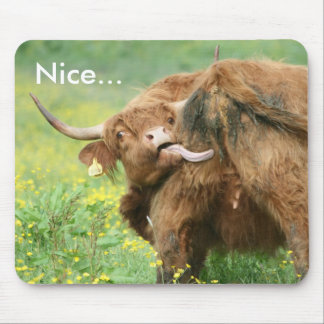 Alfombrilla De Ratón Vaca divertida Mousepad/Mousemat de Aberdeen Angus