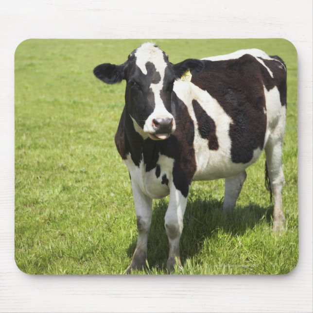 Alfombrilla De Ratón Vaca en pradera (Frente)