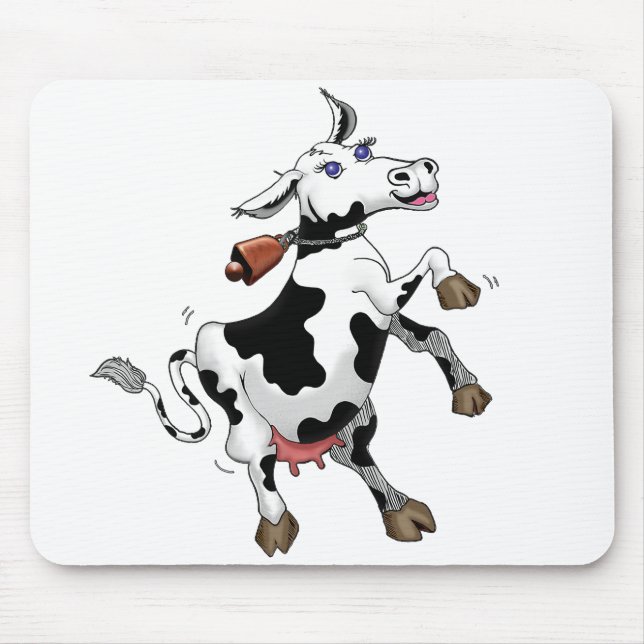 Alfombrilla De Ratón Vaca feliz (Frente)