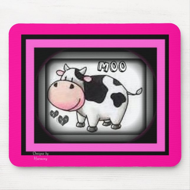 Alfombrilla De Ratón Vaca Mousepad del MOO (Frente)