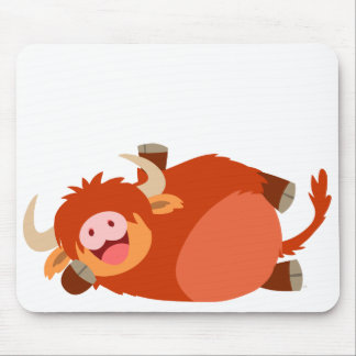 Alfombrilla De Ratón Vaca perezosa linda Mousepad de la montaña del
