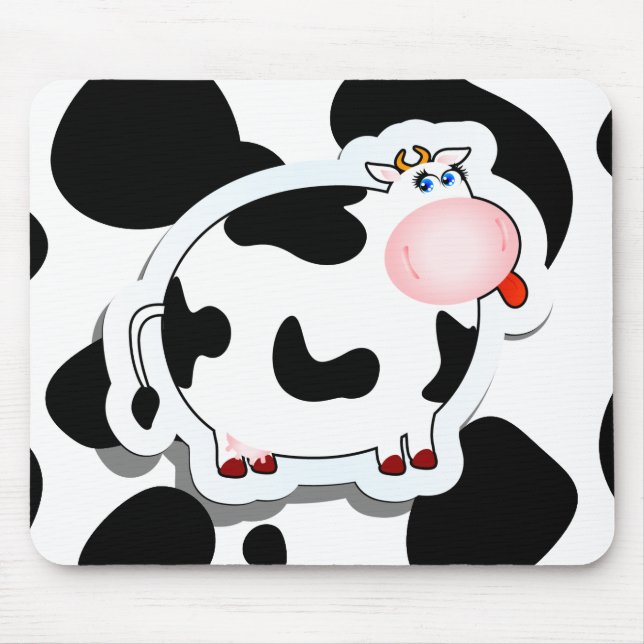 Alfombrilla De Ratón vaca personalizado, mousepad (Frente)