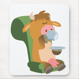 Alfombrilla De Ratón Vaca Personalizado y un lindo Mousepad Cuppa