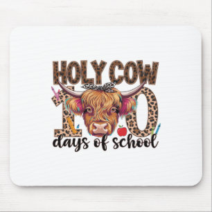 Alfombrilla De Ratón Vaca Santa 100 días de escuela 100 días de enseñan