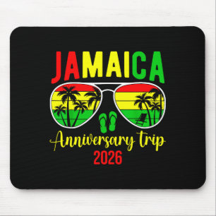 Alfombrilla De Ratón Vacaciones de aniversario en Jamaica 2026 para par