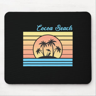 Alfombrilla De Ratón Vacaciones en Cocoa Beach 80's Pastel Viaje Fiesta