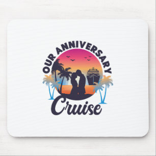 Alfombrilla De Ratón Vacaciones en crucero aniversario de bodas marido 