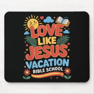 Alfombrilla De Ratón Vacaciones Escolares Bíblicas Amor Como Jesús Vbs