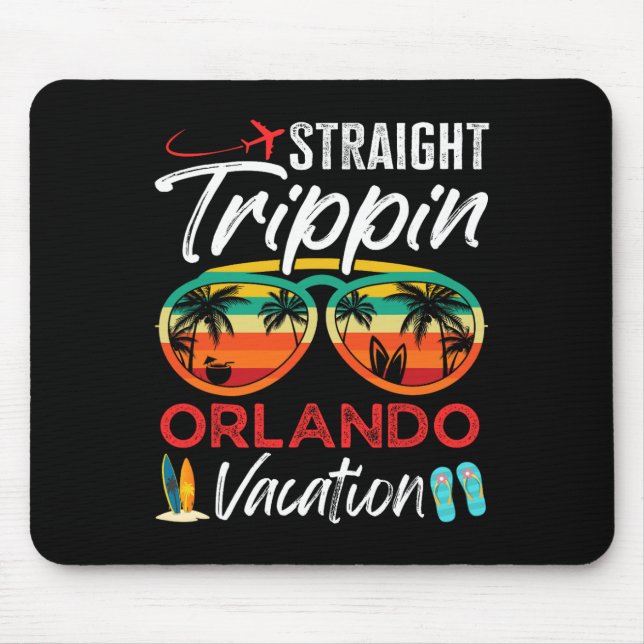 Alfombrilla De Ratón Vacaciones familiares de Trippin Orlando (Frente)
