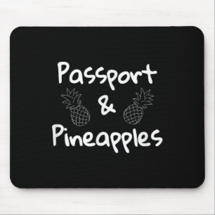 Alfombrilla De Ratón Vacaciones tropicales divertidas de Pport y Pineap